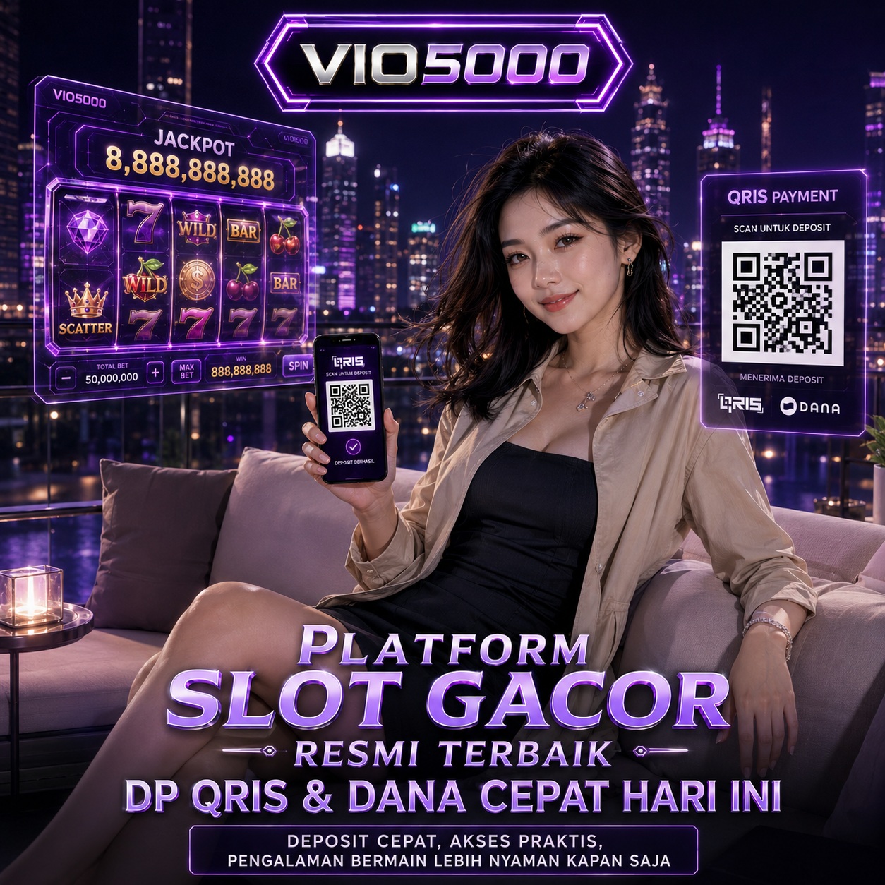 VIO5000 # Platform Slot Gacor Resmi Terbaik DP QRIS & DANA Cepat Hari ini